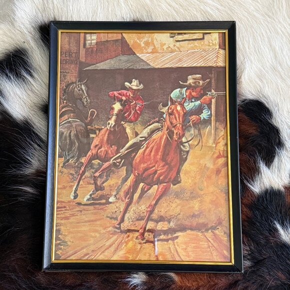 Mid Century Western Framed Picture by Earnest Tonk - Picture 11 of 13